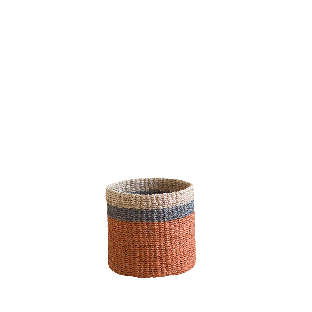 Abaca Cylinder Tabletop Basket