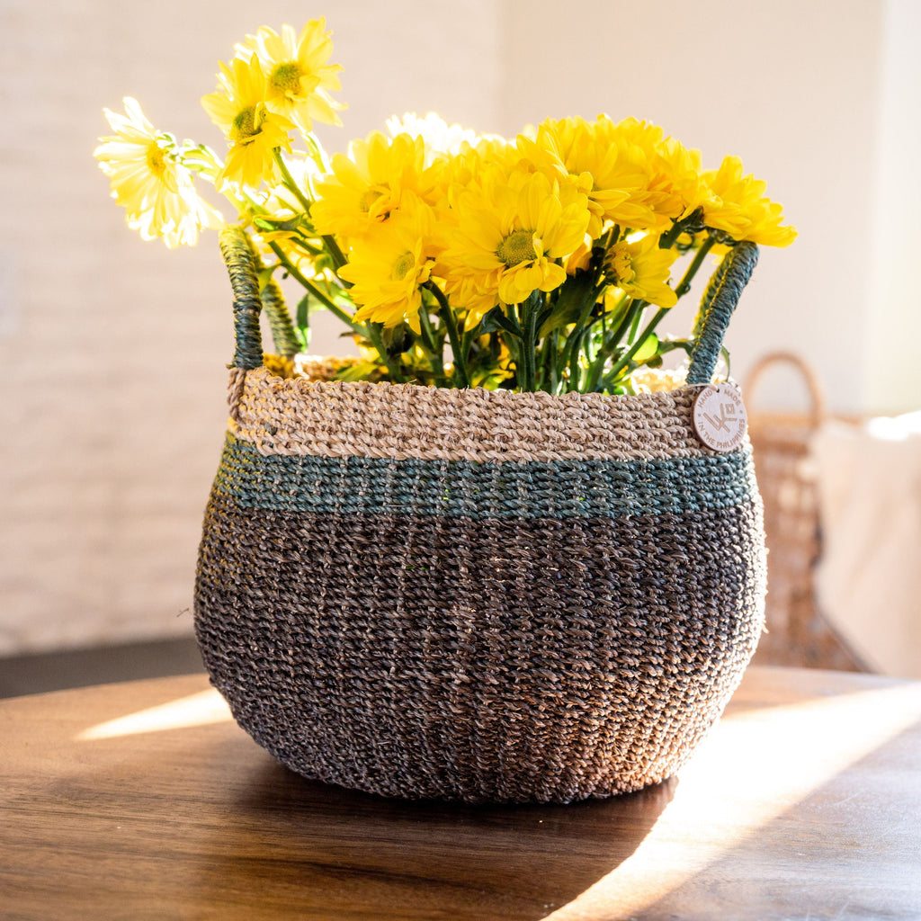 Routine Ready Abaca Bulge Basket for daily home and personal routines with home organization and everyday goods