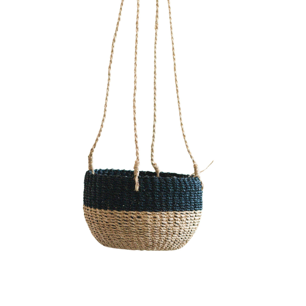Abaca Round Hanging Planter
