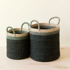 Home Essentials Abaca Cylinder Basket with Handles, Set of 2 for daily home and personal routines with home organization and everyday goods
