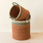 Daily Care Abaca Cylinder Basket with Handles, Set of 2 for daily home and personal routines with home organization and everyday goods