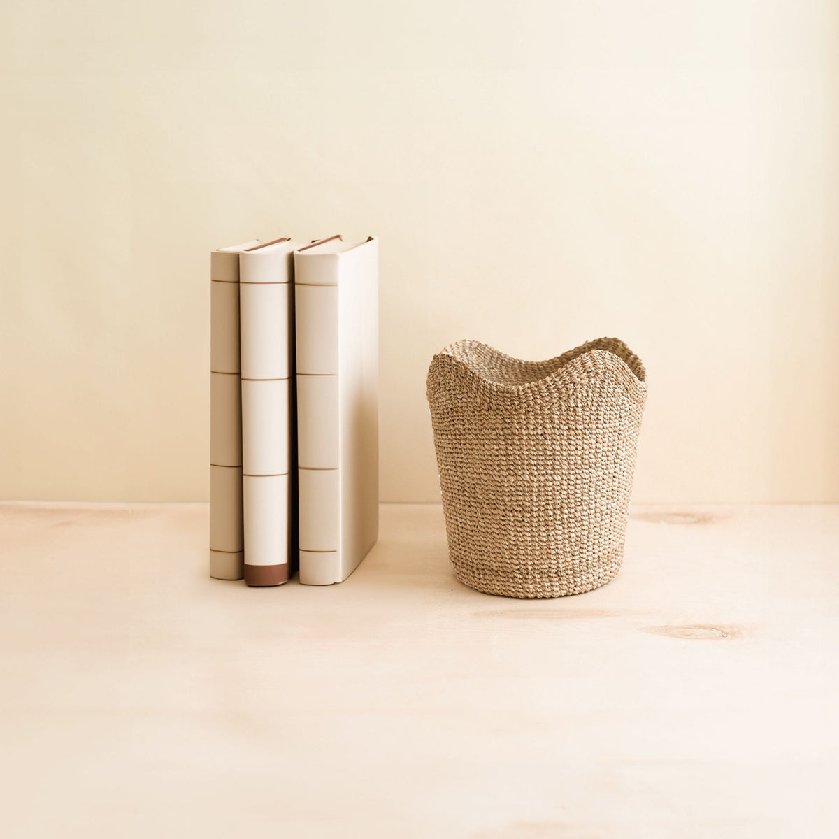 Everyday Home Abaca Small Scallop Basket for daily home and personal routines with home organization and everyday goods
