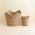 Everyday Home Abaca Small Scallop Basket for daily home and personal routines with home organization and everyday goods