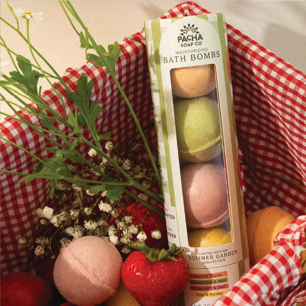 Everyday Home Bath Bomb Set - Summer Garden for daily home and personal routines with bath body and hygiene