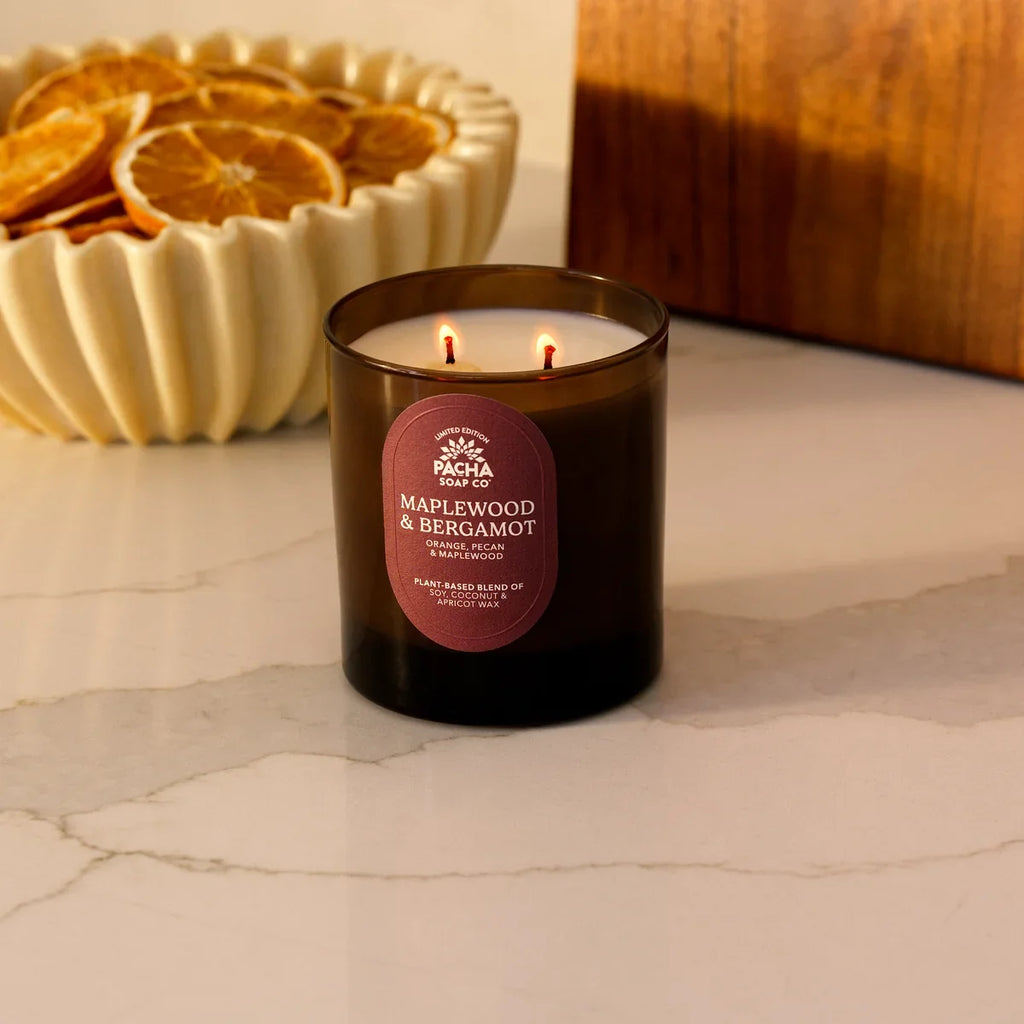 Routine Ready Fall Signature Candle - Amber Glass for daily home and personal routines with home organization and everyday goods