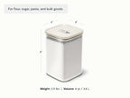Practical Living Glass Airtight Container, 4 qt for daily home and personal routines with cookware food storage and kitchen tools