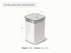Practical Living Glass Airtight Container, 4 qt for daily home and personal routines with cookware food storage and kitchen tools