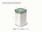 Practical Living Glass Airtight Container, 4 qt for daily home and personal routines with cookware food storage and kitchen tools