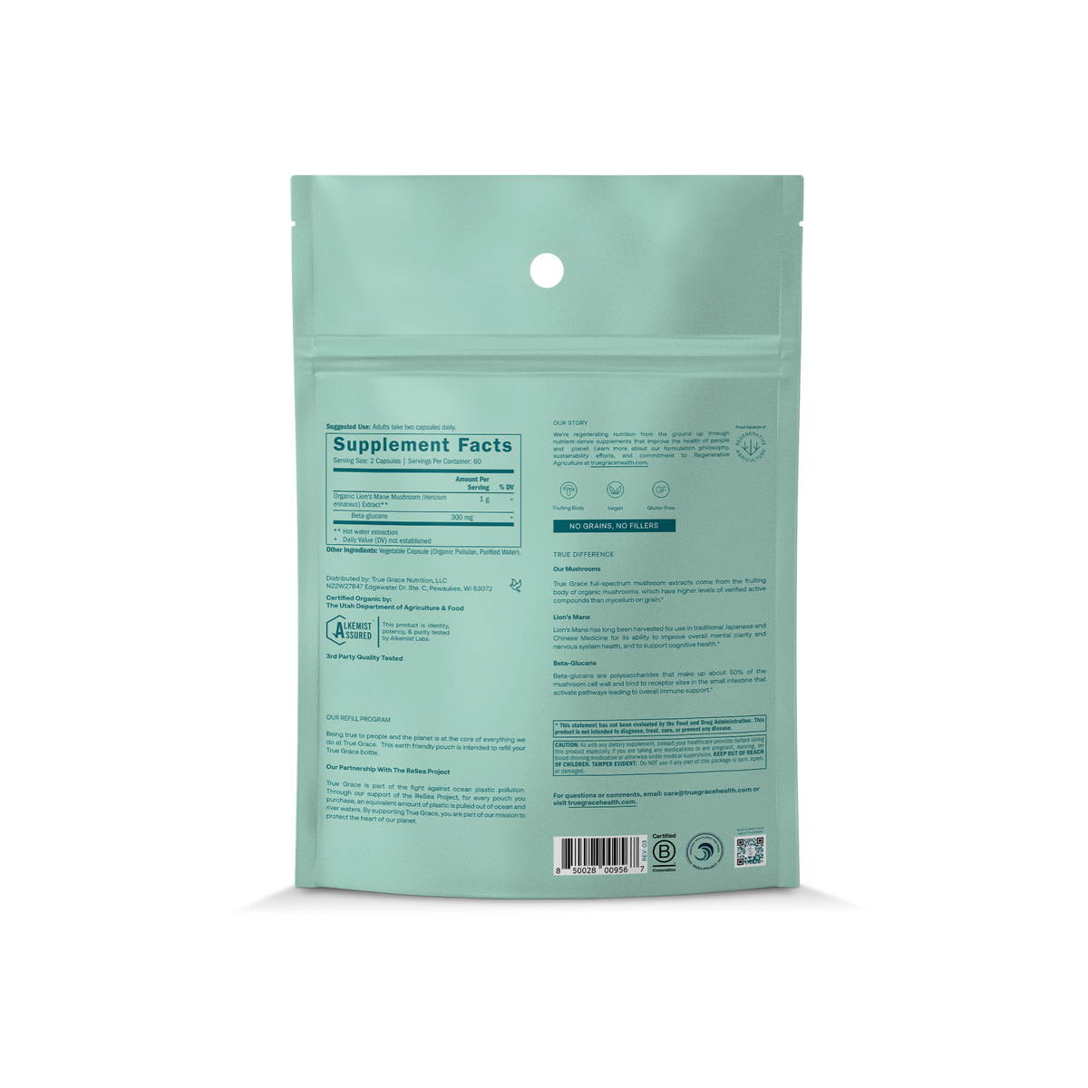 Daily Care Lion s Mane Capsules - Refill Pouch for daily home and personal routines with general everyday essentials
