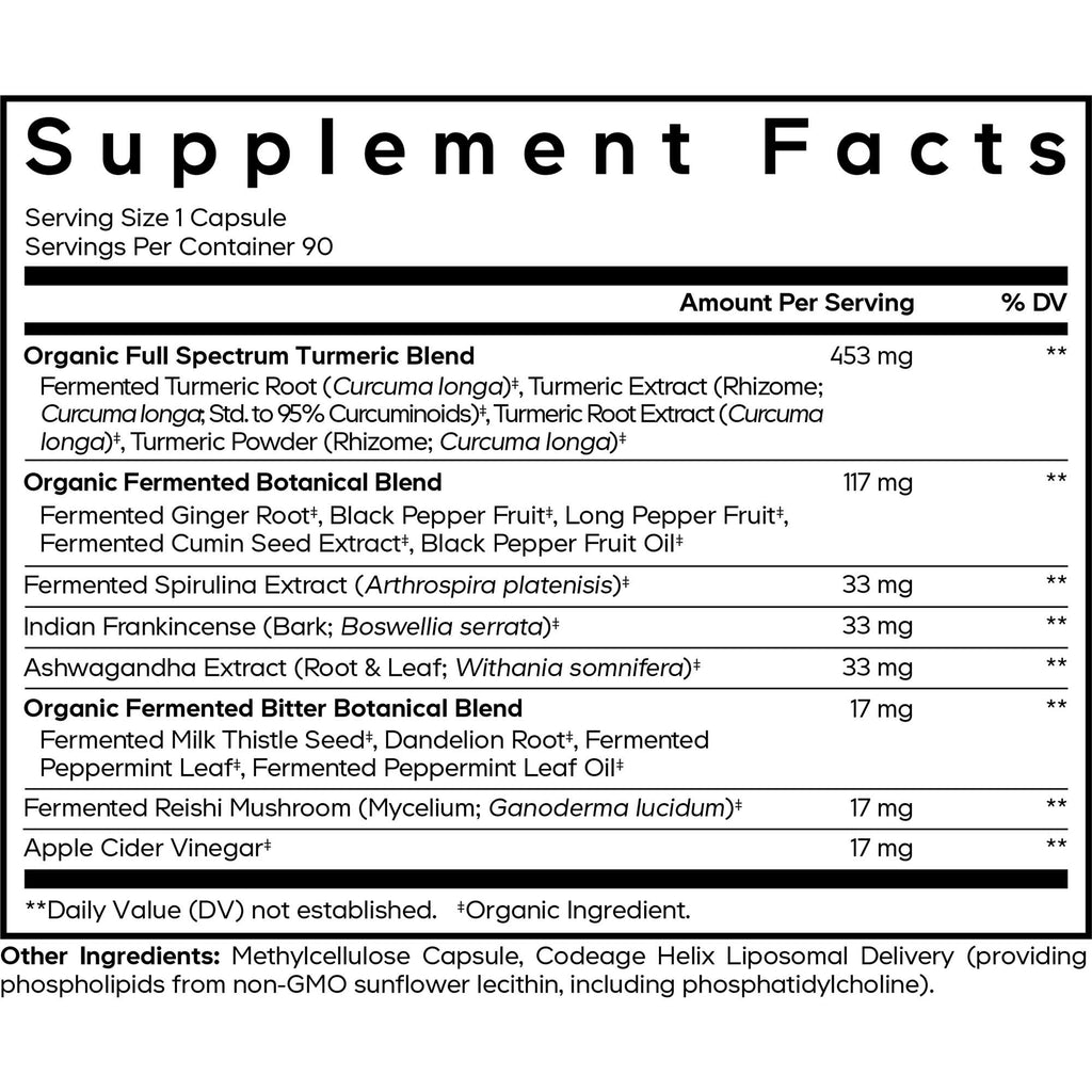 Daily Care Liposomal Turmeric+ Capsules for daily home and personal routines with general everyday essentials