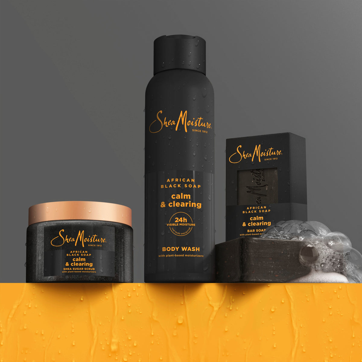 Everyday Home African Black Bar Soap - Calm and Clearing for daily home and personal routines with bath body and hygiene