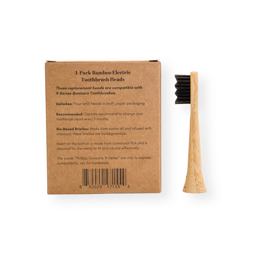 Everyday Home Bamboo Electric Toothbrush Heads - Sonicare Compatible for daily home and personal routines with oral care