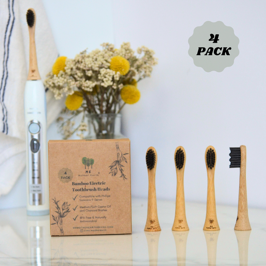 Everyday Home Bamboo Electric Toothbrush Heads - Sonicare Compatible for daily home and personal routines with oral care