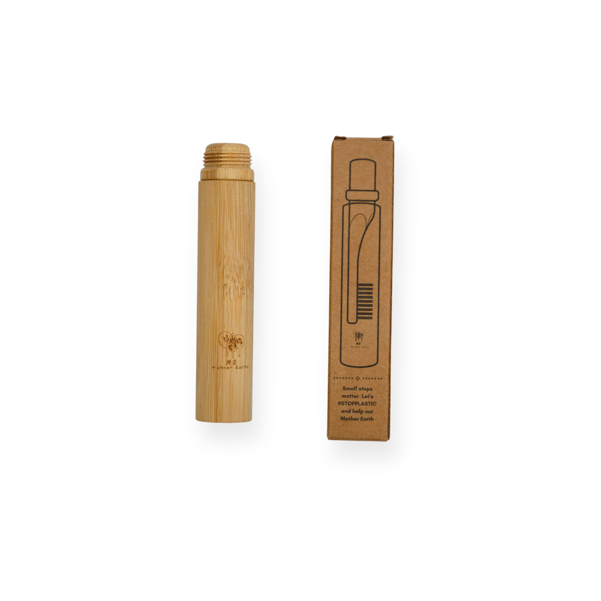 Everyday Home All-in-One Bamboo Travel Toothbrush 2.0 - Castor Oil Bristles for daily home and personal routines with oral care