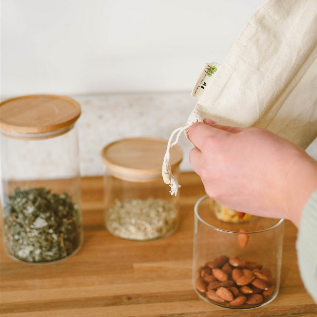 Home Essentials Cotton Muslin Bulk Shopping Bags Pack for daily home and personal routines with general everyday essentials