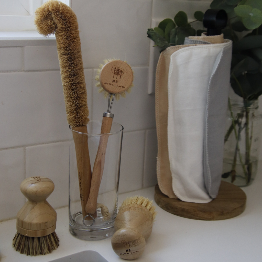 Home Essentials Coconut Bottle Cleaning Brush for daily home and personal routines with cleaning laundry and paper products