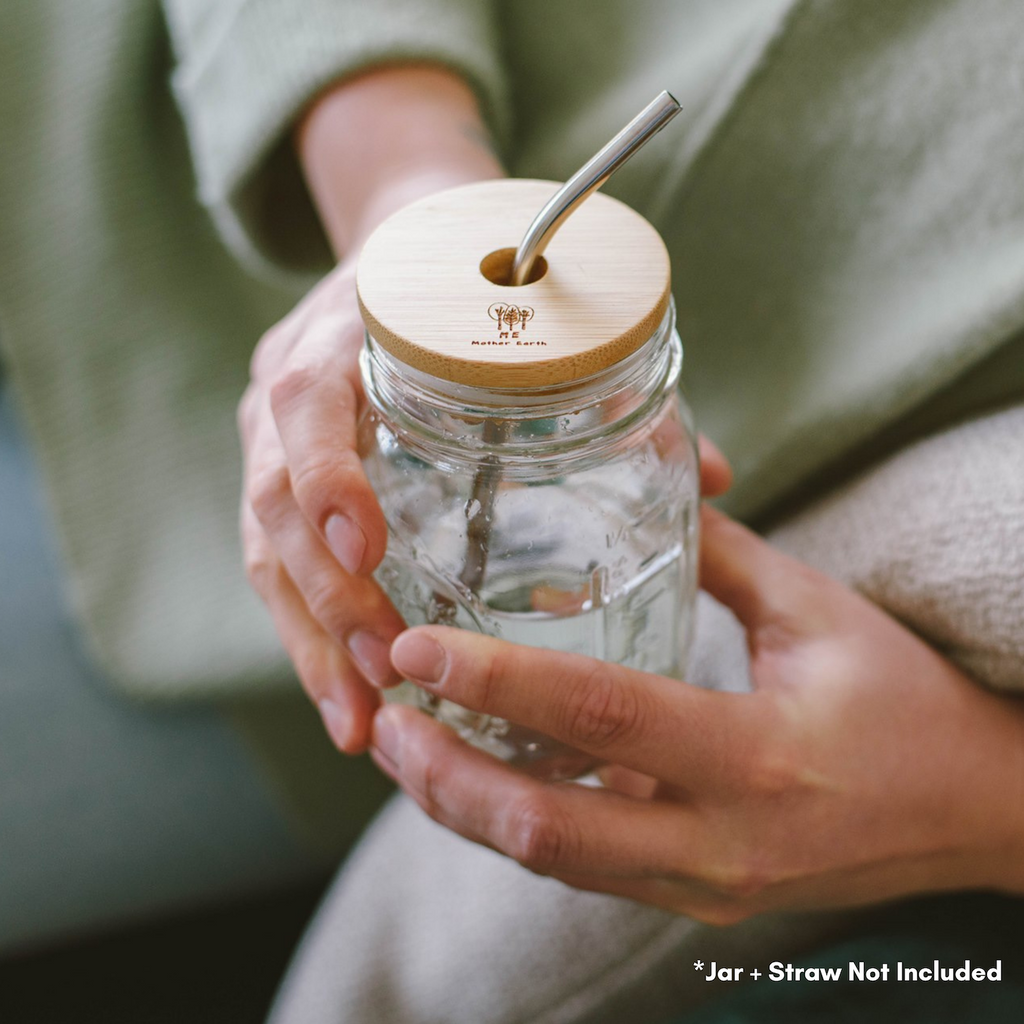 Routine Ready Bamboo Mason Jar Lids for daily home and personal routines with home organization and everyday goods