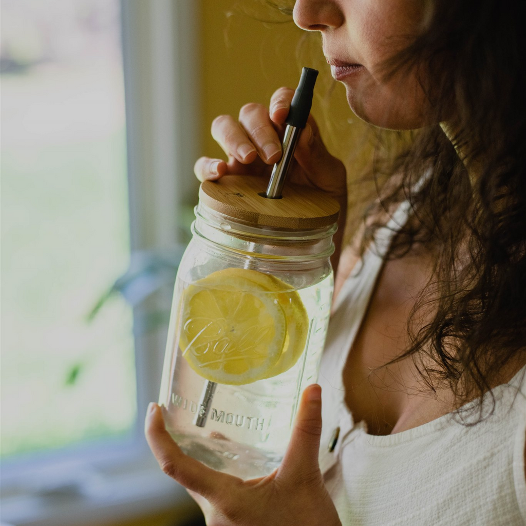 Routine Ready Bamboo Mason Jar Lids for daily home and personal routines with home organization and everyday goods