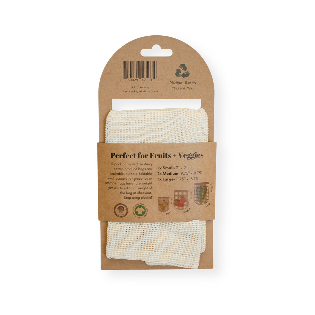 Practical Living Cotton Mesh Produce Bags Pack for daily home and personal routines with general everyday essentials