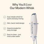 Practical Living Electric Modern Whisk for daily home and personal routines with cookware food storage and kitchen tools