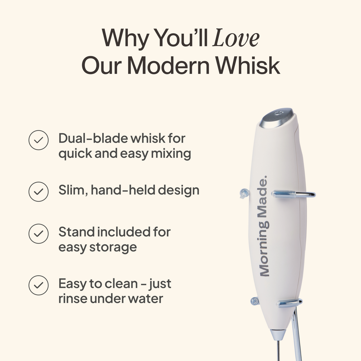 Practical Living Electric Modern Whisk for daily home and personal routines with cookware food storage and kitchen tools