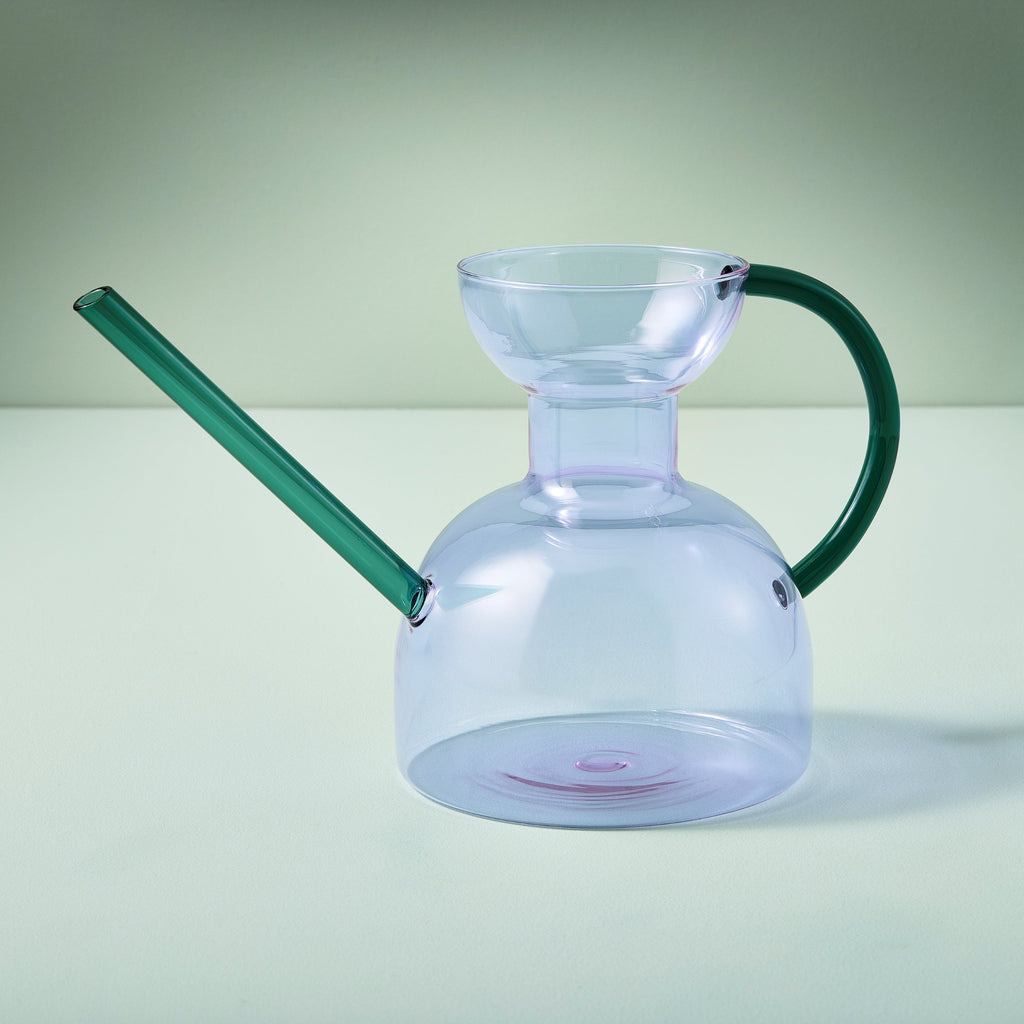 Daily Care Handcrafted Borosilicate Glass Watering Can for daily home and personal routines with pet care treats and accessories