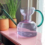 Daily Care Handcrafted Borosilicate Glass Watering Can for daily home and personal routines with pet care treats and accessories