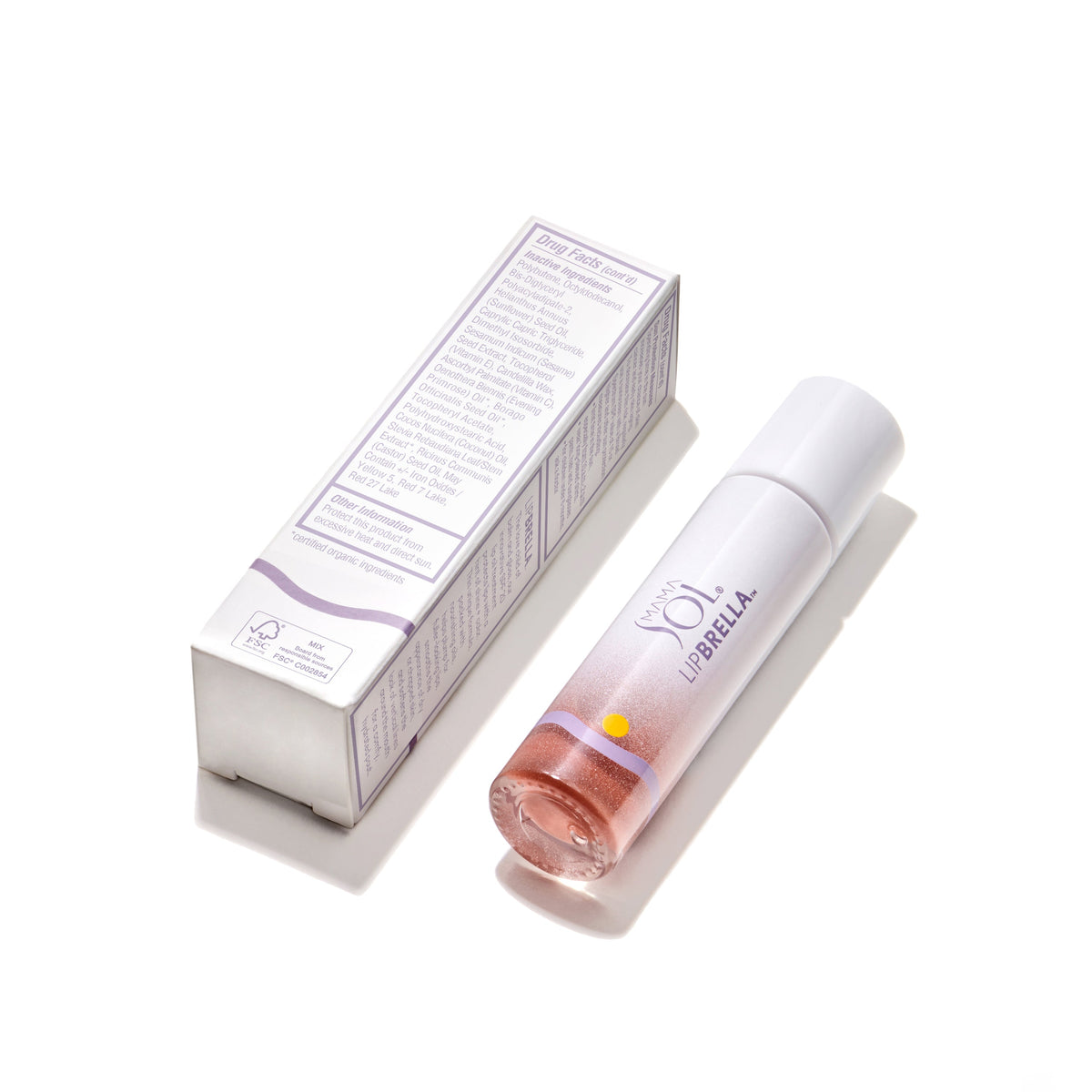 Everyday Home LIPBRELLA fully Mineral Tinted Lip Oil SPF 20 for daily home and personal routines with pantry foods and beverages