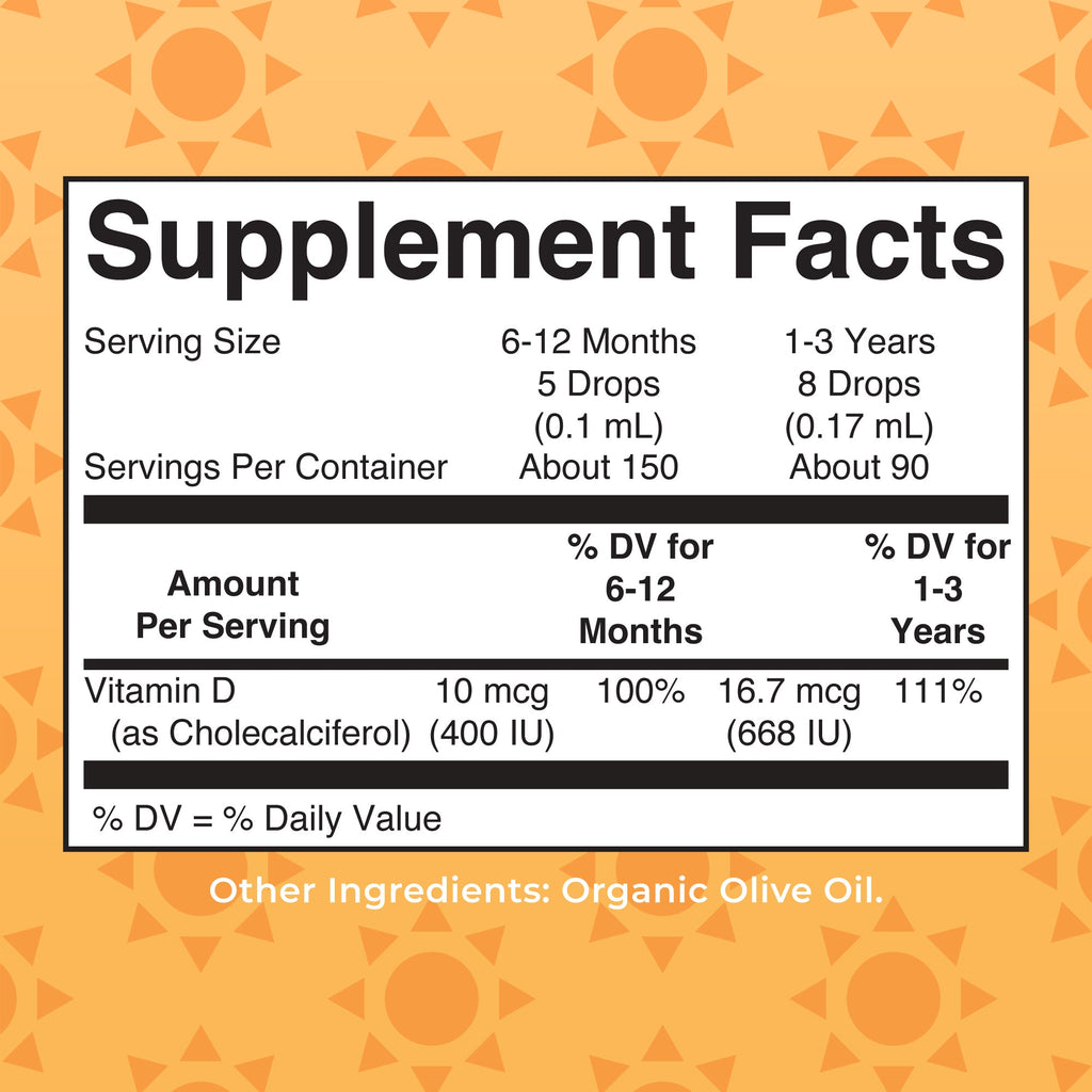 Routine Ready Infant and Toddler Vitamin D3 Drops for daily home and personal routines with general everyday essentials