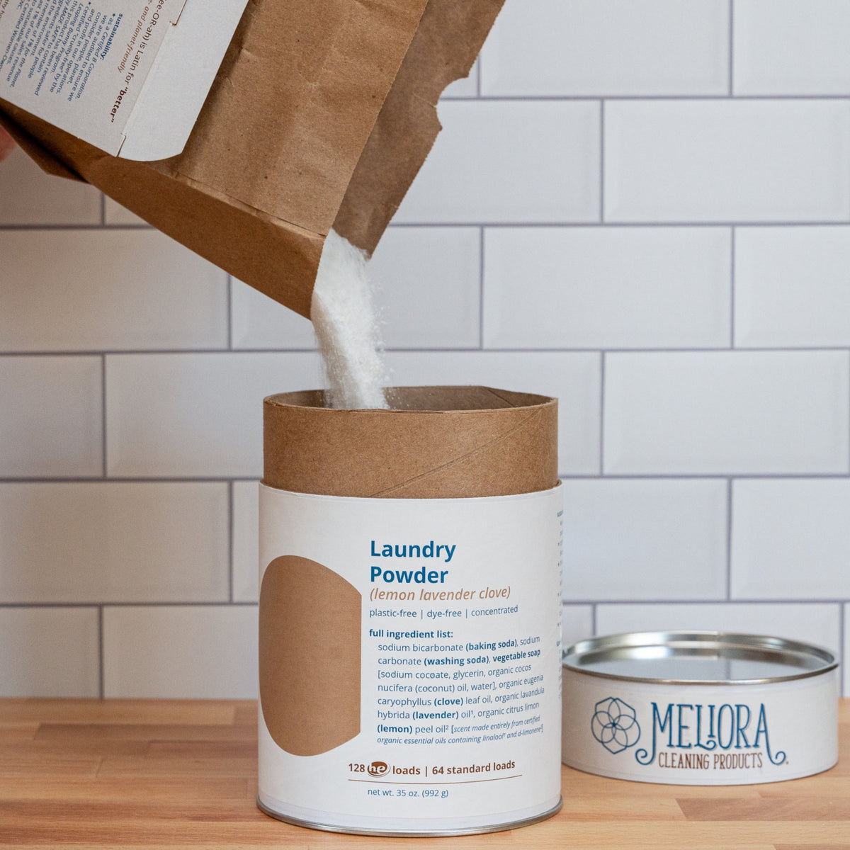 Practical Living Laundry Powder Canister for daily home and personal routines with cleaning laundry and paper products
