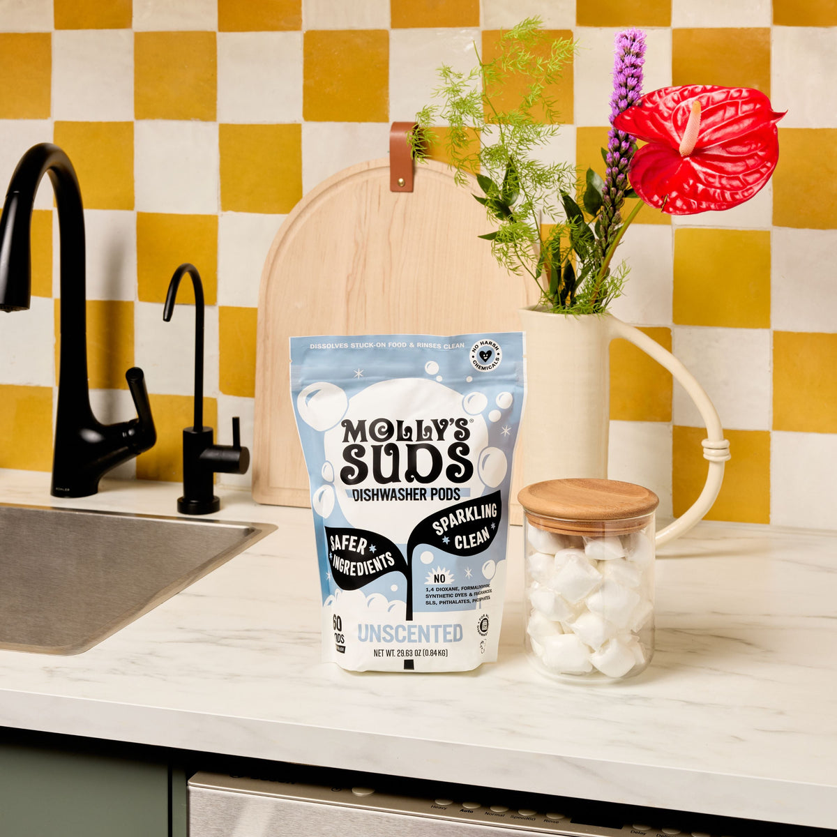 Daily Care Dishwasher Detergent Pods for daily home and personal routines with cleaning laundry and paper products