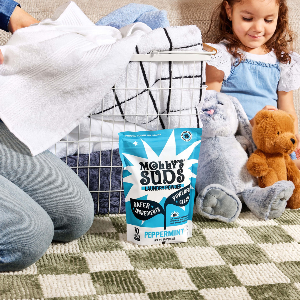 Everyday Home Laundry Detergent Powder for daily home and personal routines with cleaning laundry and paper products
