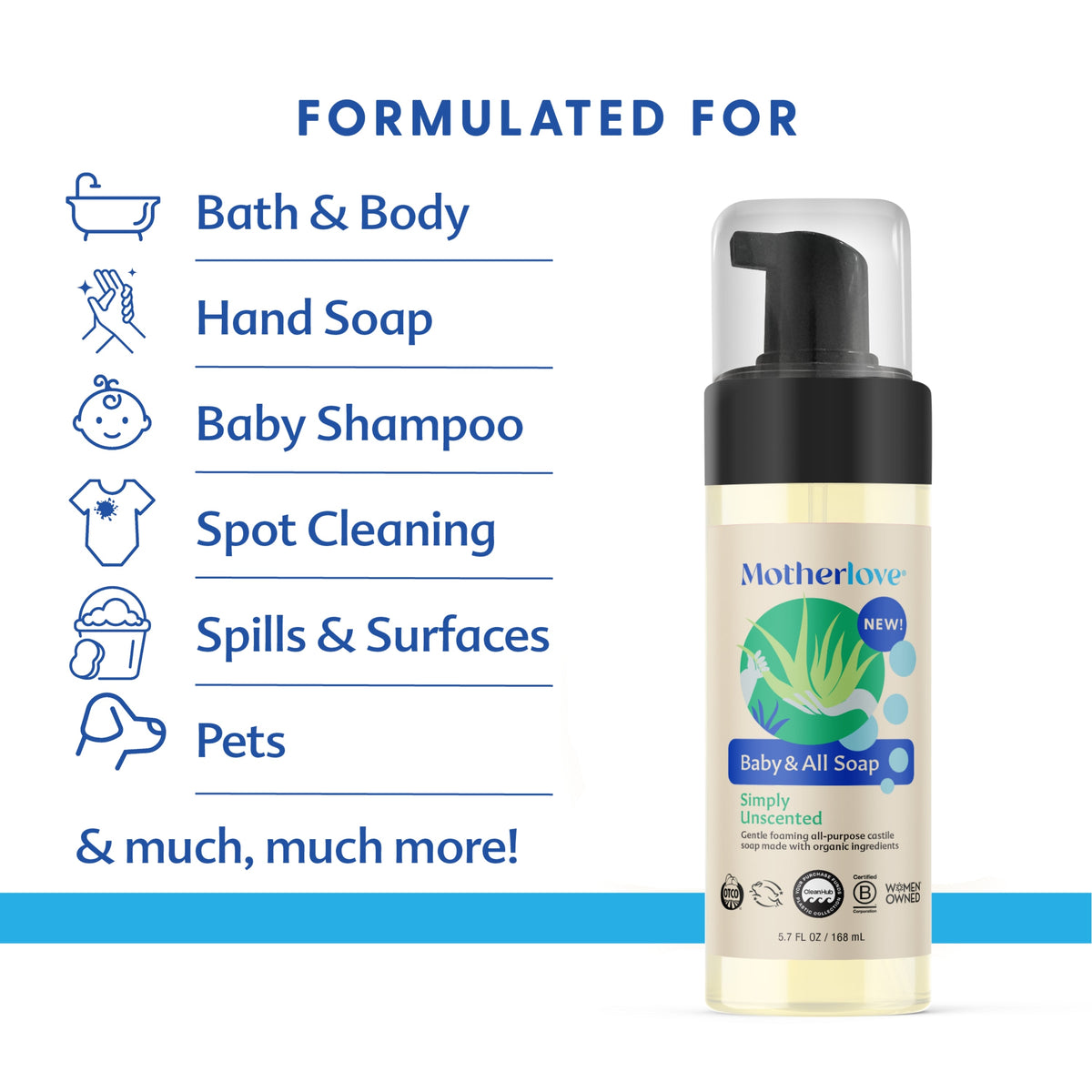 Everyday Home Baby and All Castile Soap for daily home and personal routines with hair care