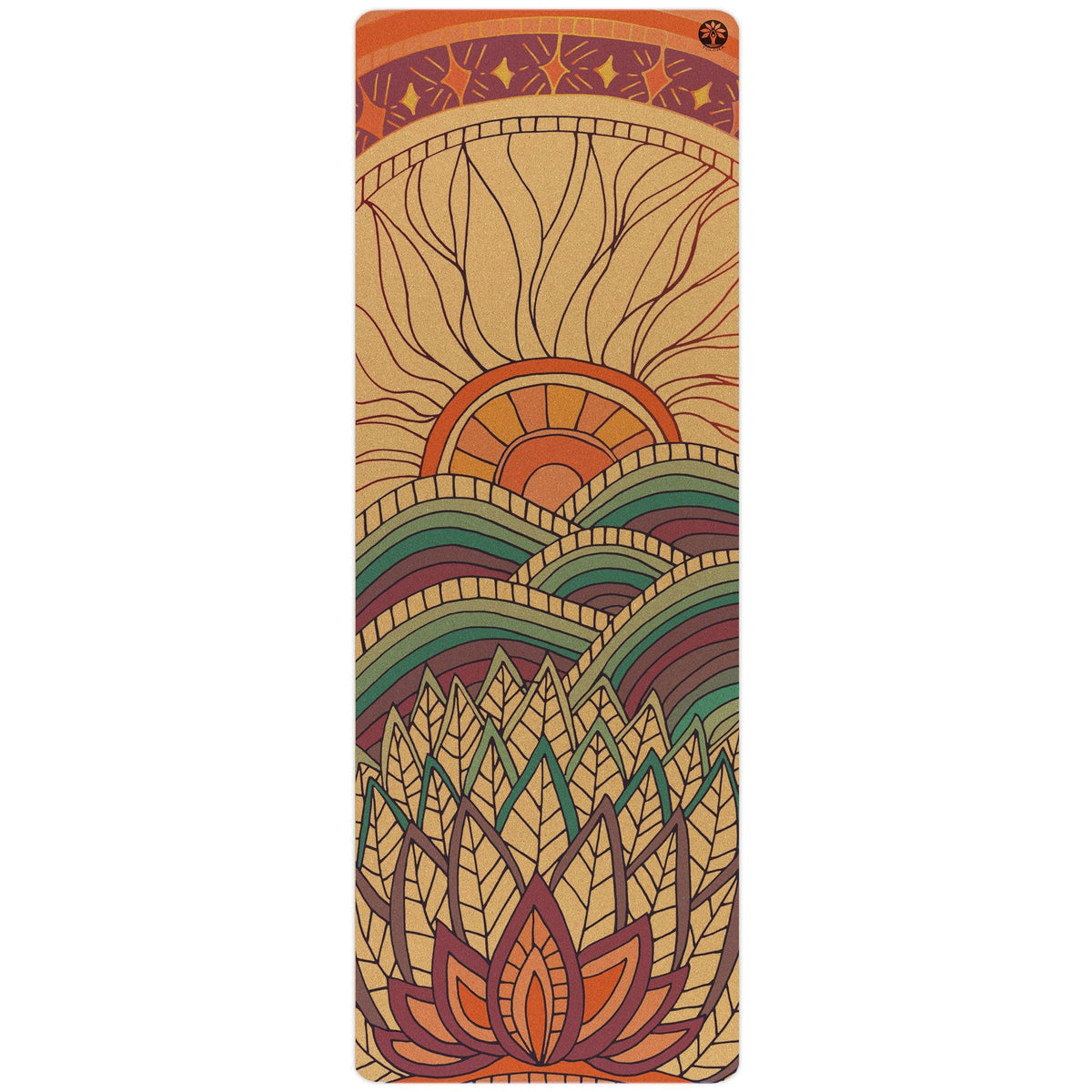 Aura Cork Yoga Mat - Mountain Magic