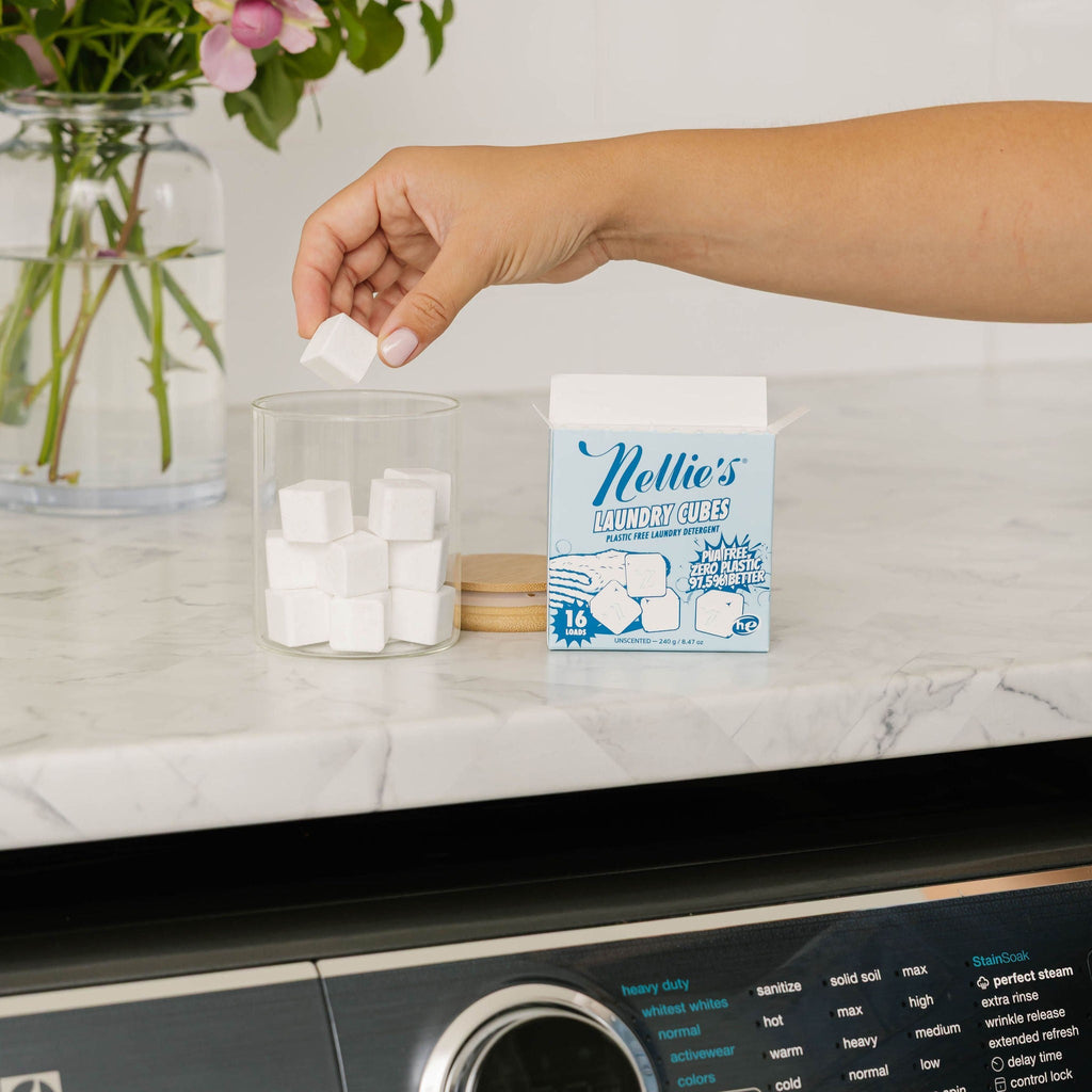 Routine Ready Laundry Detergent Cubes - Unscented for daily home and personal routines with cleaning laundry and paper products