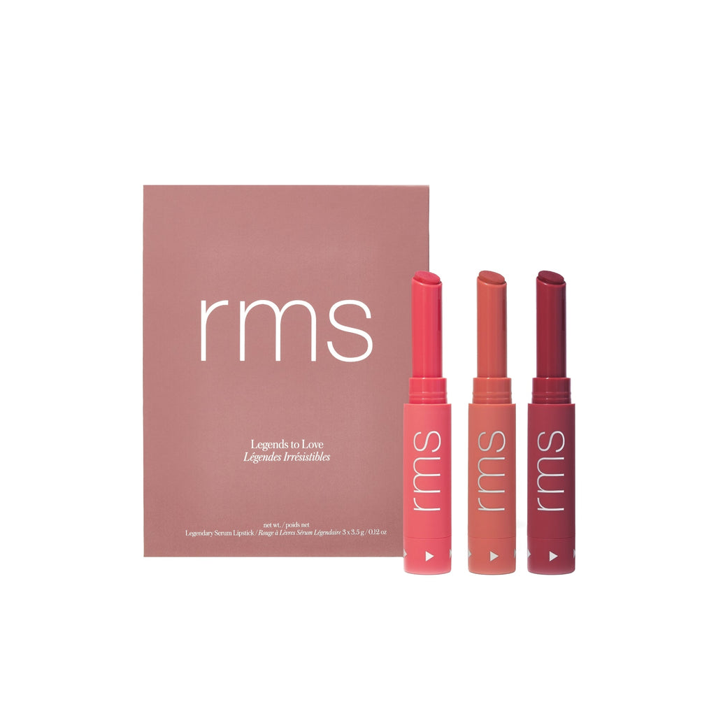 Practical Living Legends to Love Kit - Full-Size Serum Lipsticks for daily home and personal routines with facial skin and sun care