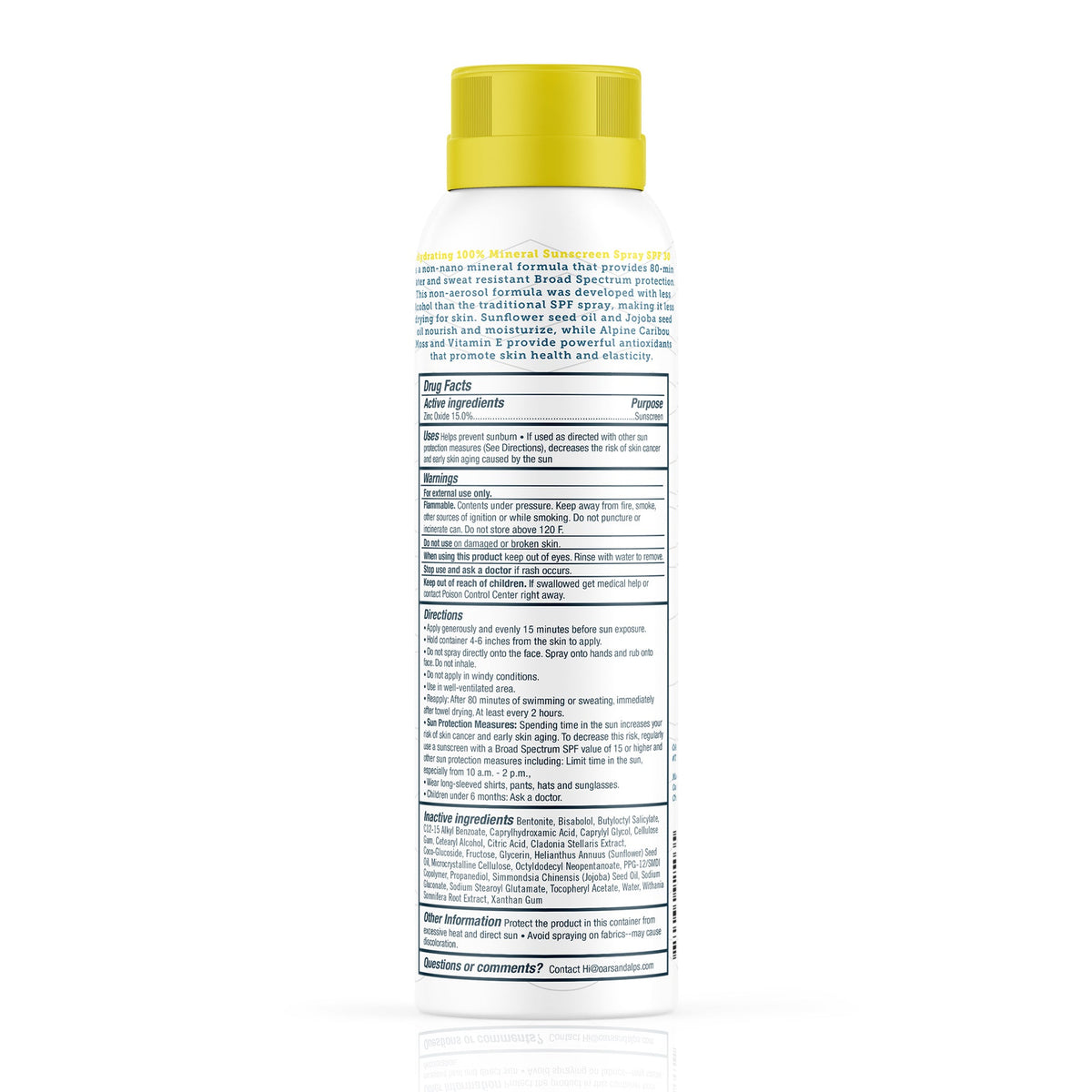 Daily Care fully Mineral Antioxidant Sunscreen Spray - SPF 30 for daily home and personal routines with facial skin and sun care
