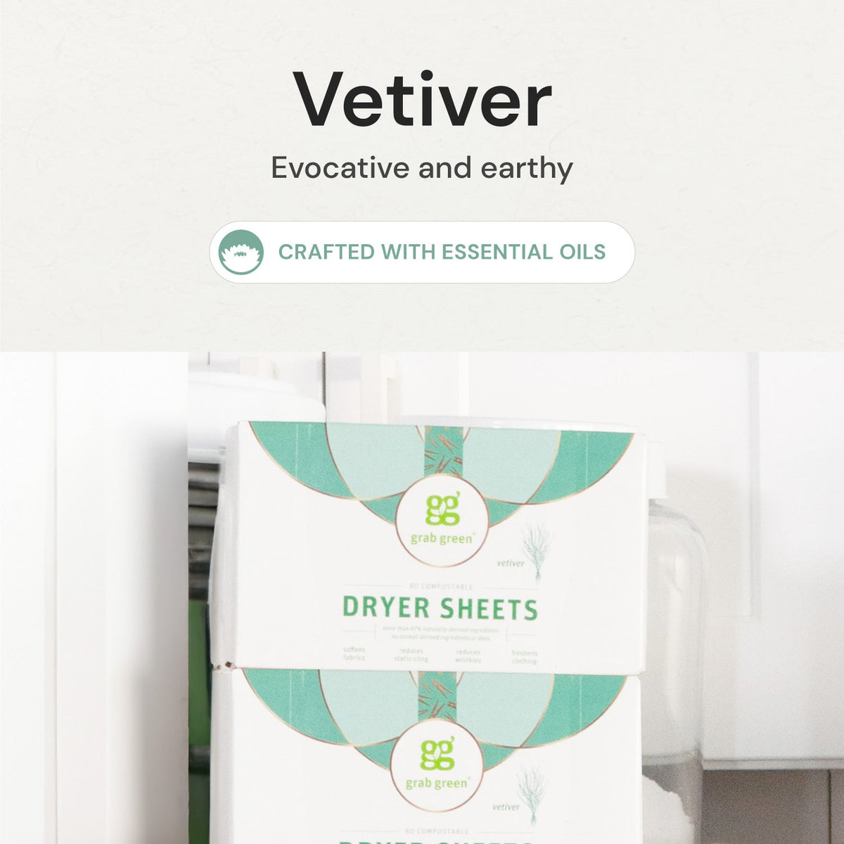 Routine Ready Classic Dryer Sheets - Vetiver for daily home and personal routines with general everyday essentials