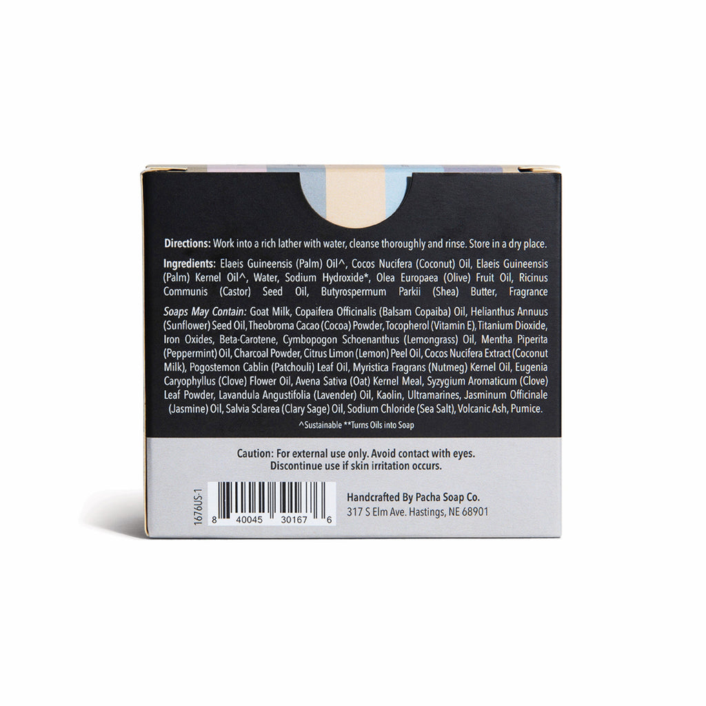 Routine Ready Bar Soap Set, Pacha Peaces Collection for daily home and personal routines with bath body and hygiene