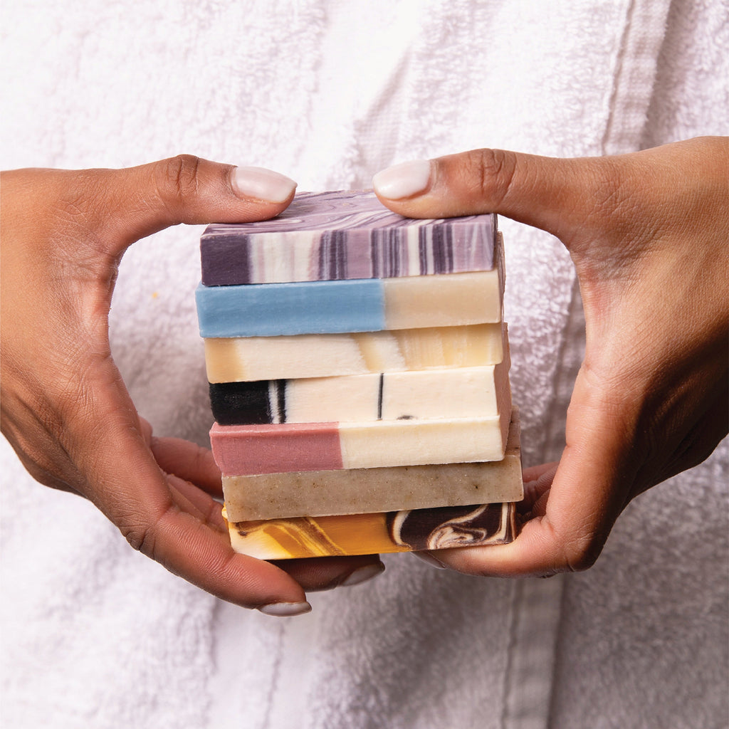 Routine Ready Bar Soap Set, Pacha Peaces Collection for daily home and personal routines with bath body and hygiene
