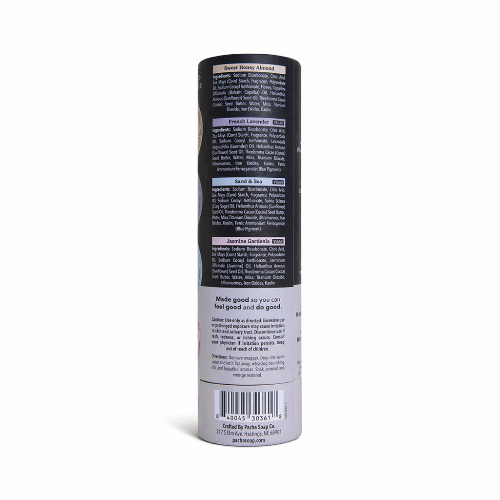 Everyday Home Froth Bomb, Pacha Peaces for daily home and personal routines with bath body and hygiene