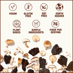 Practical Living Applewood BBQ Mushroom Jerky for daily home and personal routines with pantry foods and beverages