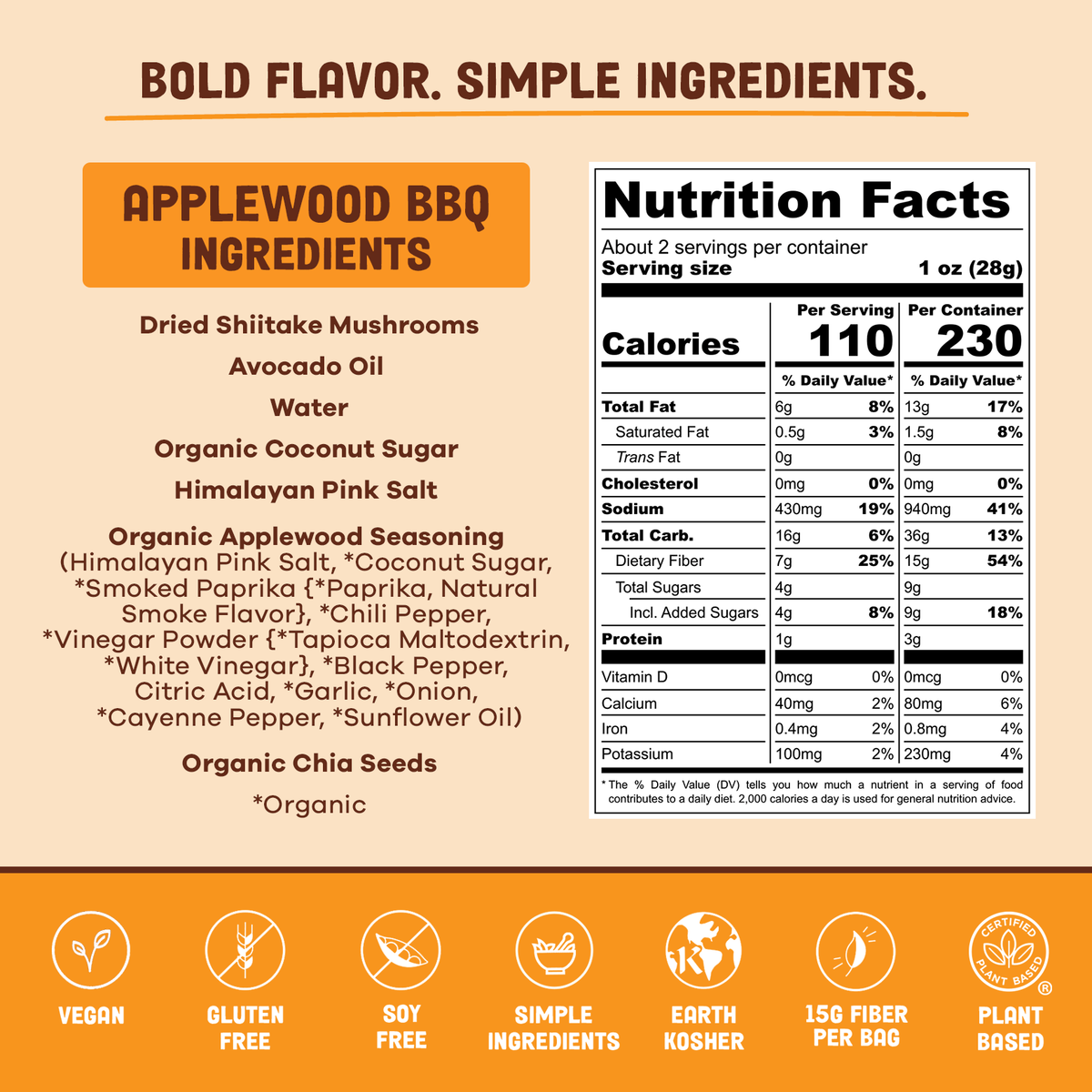 Practical Living Applewood BBQ Mushroom Jerky for daily home and personal routines with pantry foods and beverages