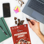 Practical Living Applewood BBQ Mushroom Jerky for daily home and personal routines with pantry foods and beverages