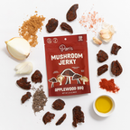 Practical Living Applewood BBQ Mushroom Jerky for daily home and personal routines with pantry foods and beverages