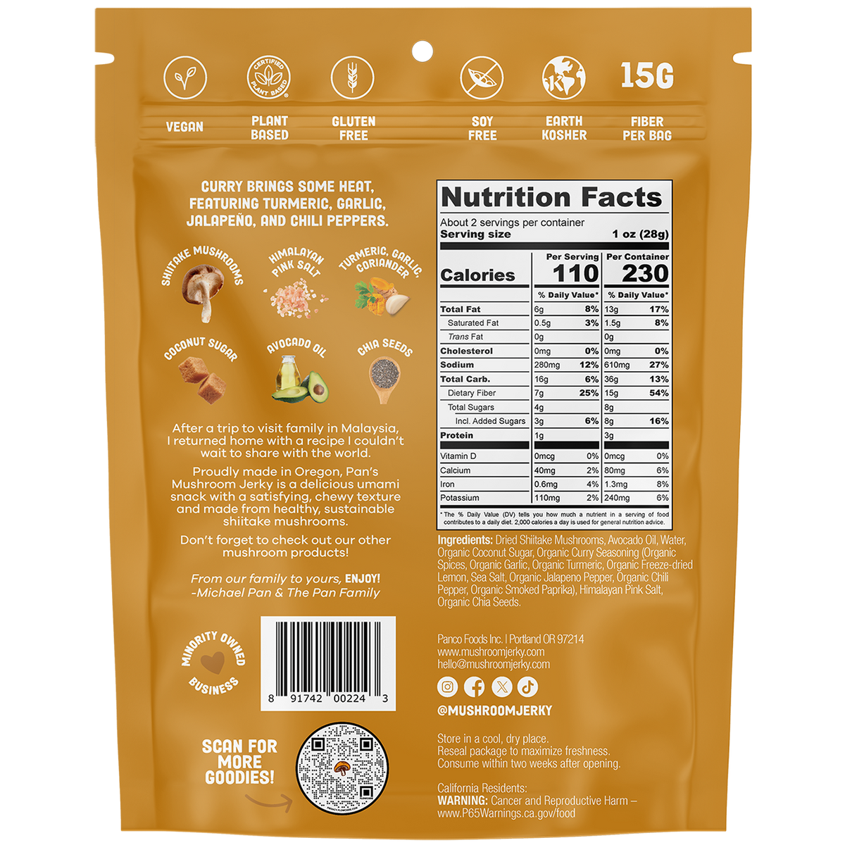 Routine Ready Curry Mushroom Jerky for daily home and personal routines with pantry foods and beverages
