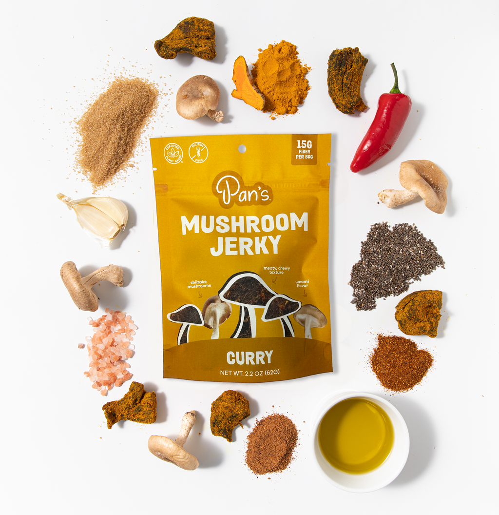 Routine Ready Curry Mushroom Jerky for daily home and personal routines with pantry foods and beverages