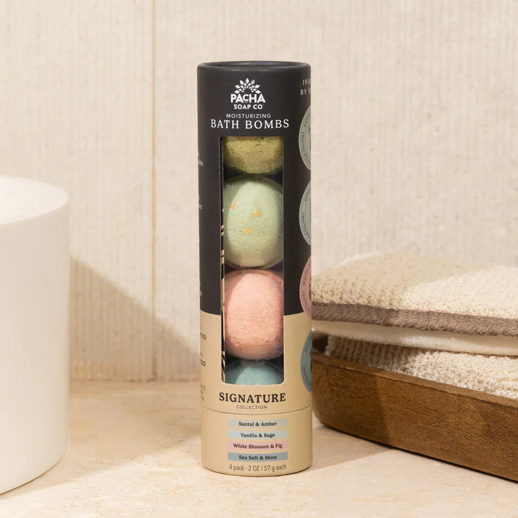 Everyday Home Froth Bomb, Pacha Peaces for daily home and personal routines with bath body and hygiene