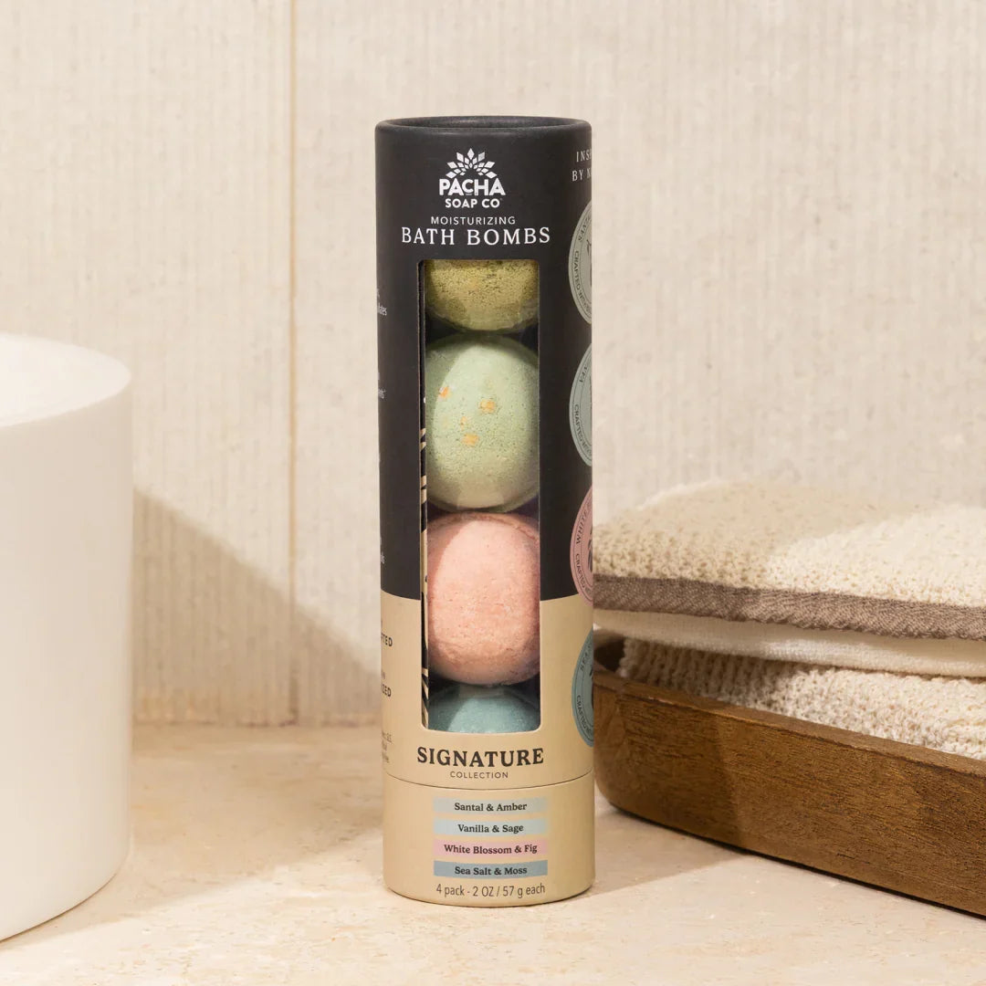 Everyday Home Froth Bomb, Pacha Peaces for daily home and personal routines with bath body and hygiene