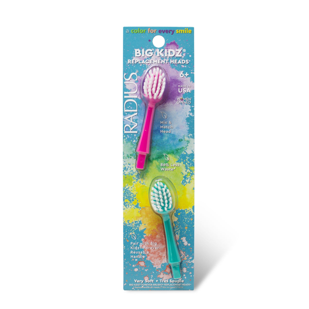 Daily Care Big Kidz Forever Brush 2 Pack Replacement Heads for daily home and personal routines with oral care